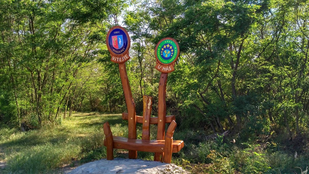 Biskoupky uvítací poutač