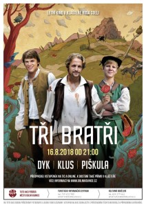 Letní kino - Tři bratři 16.8.2018