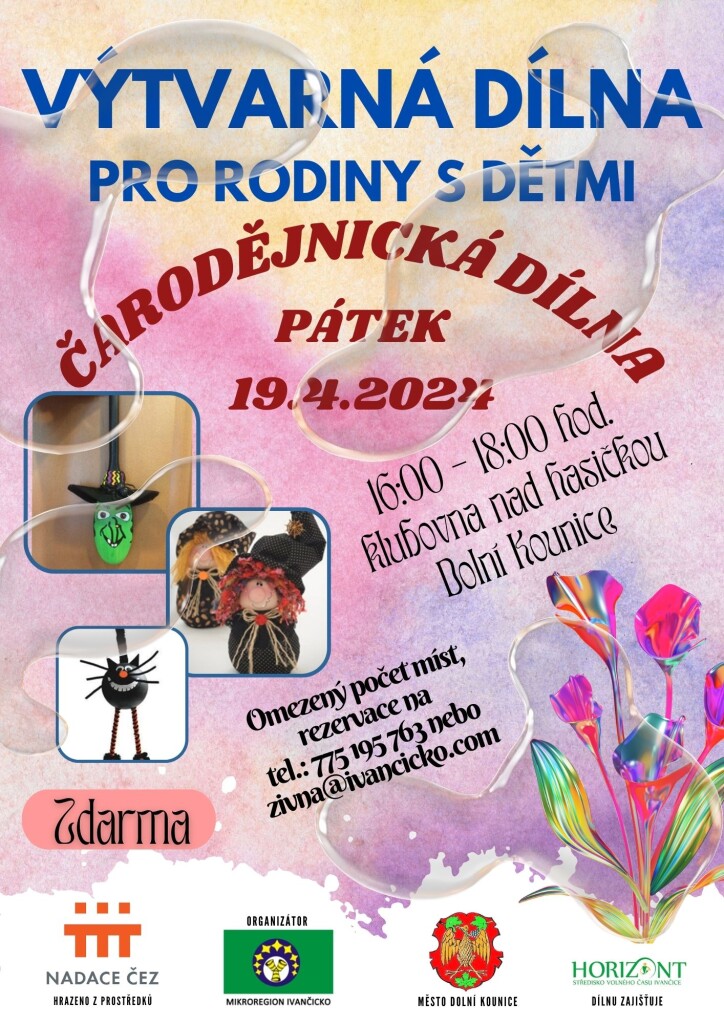 Plakát Dolní Kounice - tvořivá dílna