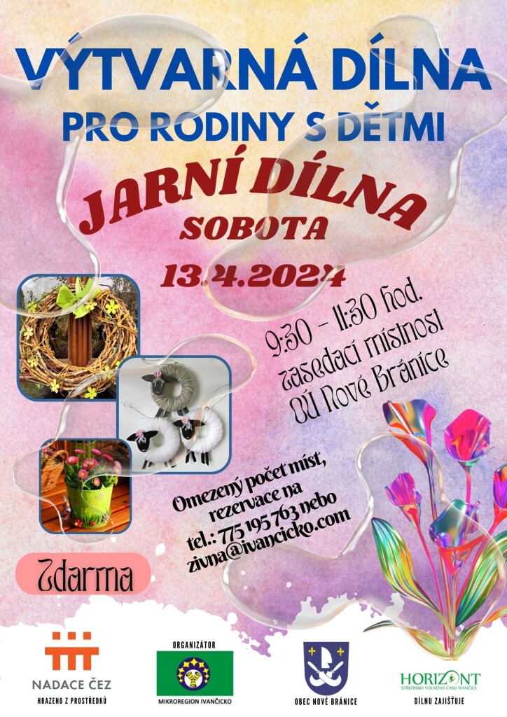 Plakát Nové Bránice - tvořivá dílna