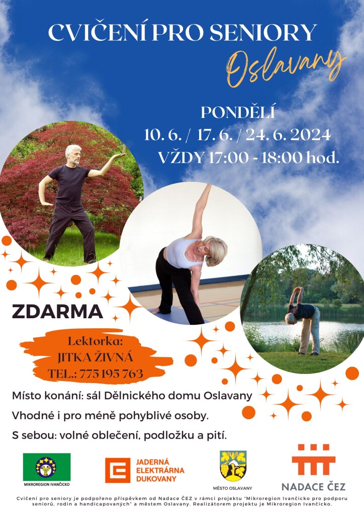 Plakát - CVIČENÍ PRO SENIORY - Oslavany