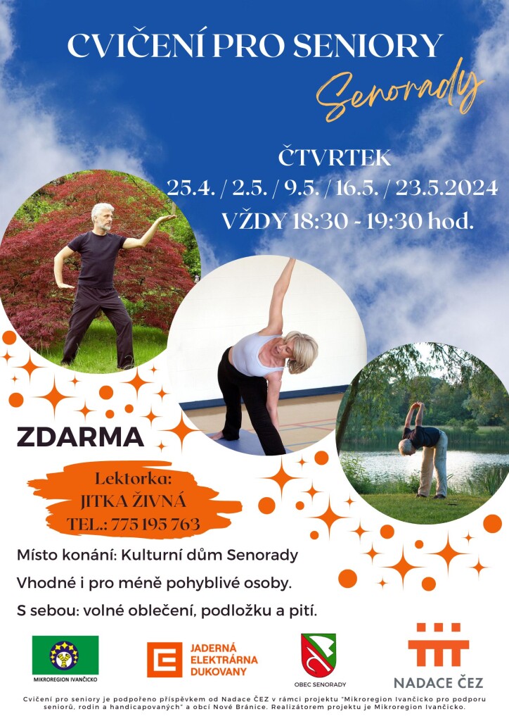 Plakát - CVIČENÍ PRO SENIORY - Senorady 2