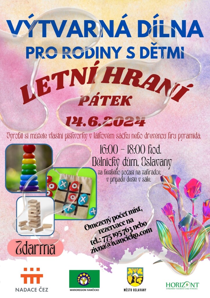 Plakát Oslavany - tvořivá dílna