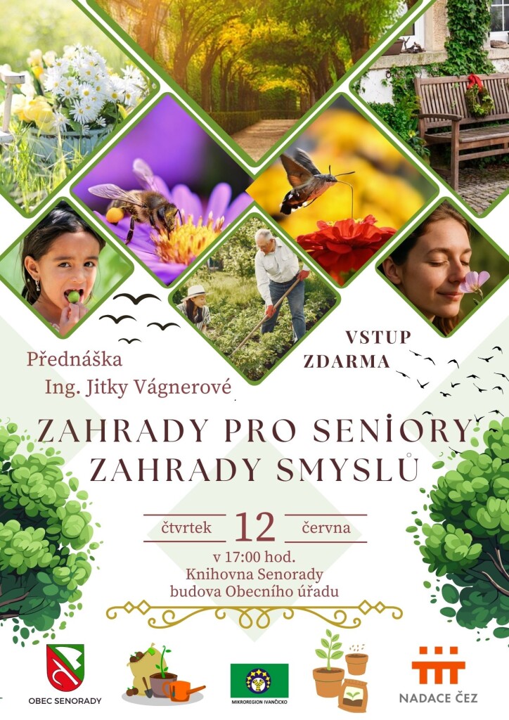 Zahrady pro seniory - Zahrady smyslů - Senorady